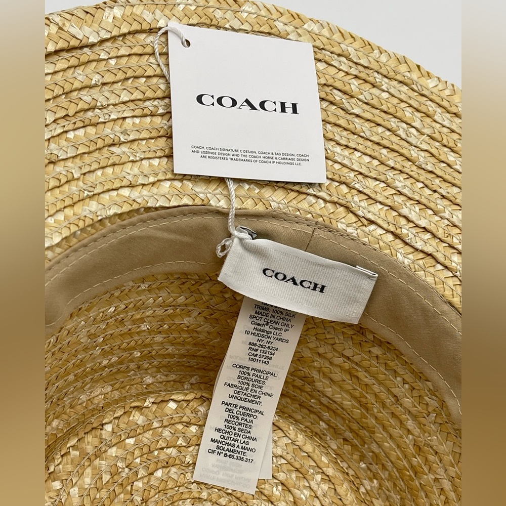 Coach Brimmed Hat With Scarf - Picture 6 of 14